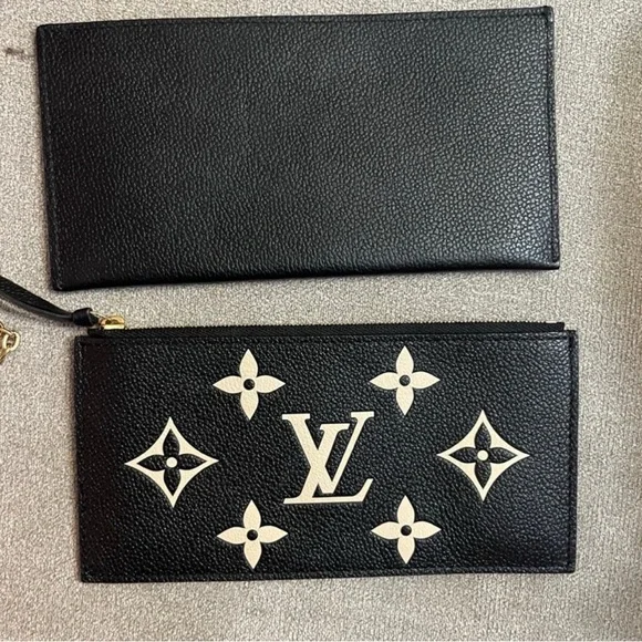 Louis Vuitton Black Felicie Pochette Bicolor Monogram Giant Empreinte - Picture 10 of 11